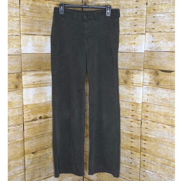 AMERICAN EAGLE SUPER HIGH RISE BAGGY WIDE LEG STRETCH JEANS SIZE 4 REGULAR - Picture 1 of 3